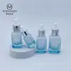 Botella Cuadrada para Aceite Esencial de Fondo 30ml Botella Cuadrada de Pared Gruesa con Gotero 20ml Botella de Vidrio Transparente Botella para Esencia