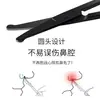 Tijeras de Acero Inoxidable para Recortar Cejas para Recortar Barbas de Cabeza Redonda y Tijeras para Pelos de la Nariz Herramientas de Maquillaje Tijeras Multifuncionales de Cabeza Redonda para Recortar Cejas