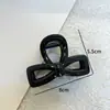 Pinza para el cabello con lazo hueco simple estilo francés Clip para el cabello de verano para la parte posterior de la cabeza Moda para mujer Pinza para el cabello elegante que combina con todo