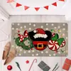 Felpudo Festivo de Navidad para Entrada, Resistente a la Suciedad, Resistente al Desgaste, Fácil de Limpiar, Felpudo para Baño, Absorción Rápida de Agua, Alfombrilla Antideslizante