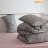 Juego de cama de cuatro piezas para invierno de 2025, para dormitorio individual de estudiantes, con sábana y funda de edredón de algodón lavado con agua, juego de tres piezas.