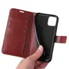 Carteira Porta-Cartões Flip Transfronteiriça Capa de Couro para Celular Apple 17 Novo Samsung Suporte de Mesa Capa Protetora Adequada para