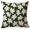 Funda de cojín con estampado de planta y flor verde primavera de Amazon para sala de estar, sofá, cojín