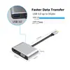 Hub 4 em 1 Type-C para HDMI VGA PD USB Hub de Docking Station USB-C Hub Multi-Interface Projeção de Tela