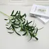 Planta Simulada Folhas de Oliveira de 6 Pontas Floresta Flores de Casamento Folhas Verdes Falsas Plantas Verdes Decorativas Ramos de Oliveira Flores Artificiais Atacado