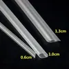 Pajitas transparentes desechables para té de leche, pajitas de plástico grueso para perlas, 00 piezas, pajitas grandes de colores extralargas, empaquetadas individualmente, duras 10