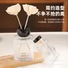Botella de Aromaterapia Estilo Romano con Rayas Verticales, Botella Vacía para Difusor, Botella de Aromaterapia Creativa, Botella de Recarga de Fragancia sin Llama
