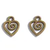 Accesorios para Joyería de Aleación DIY Colgante de Corazón Espiral Multicolor Venta Caliente Transfronteriza Colgante Decorativo para Collar Pulsera Pendientes