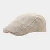Gorra de Béisbol para Mujer Gorra para Cabeza Grande de Hombre Primavera Verano Exterior Lino Extra Delgada Sombrero para el Sol Sombrero Literario para Jóvenes Gorra de Boina