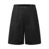 Yidao Vintage 2026 Verano Nuevo Japonés Retro Nicho Simple Color Sólido Diseño Plisado Corte Holgado Pantalones Cortos