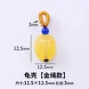 Cuentas de ámbar natural, cuentas sueltas, cuentas individuales para accesorios de pulsera DIY, cuentas de pulsera de ámbar viejo amarillo aceite de pollo semiacabadas