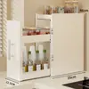 Nuevo Estante Deslizante Mejorado para Especias Cocina Multifuncional Almacenamiento de Condimentos Encimera Hueco Gabinete