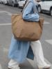 Bolsa de viagem estilo retrô americano para atacado transfronteiriço, bolsa de ombro de nylon com rugas leves, grande capacidade, leve para o dia a dia
