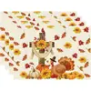 Manteles individuales de lino Amazon Otoño Acción de Gracias Transfronterizos para Decoración de Fiesta Festiva en Sala de Estar Comedor del Hogar Banderines de Mesa Personalizados