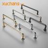 Xuchang Moderno Simple Dorado Manija de Cajón de Gabinete Estilo Europeo Lujo Ligero Cocina Zapatos Gabinete Manija Puerta de Armario