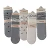 Meias cinzas femininas outono inverno meias de algodão estilo japonês renda meias de cano médio laço sem costura estampa floral borda enrolada meias folgadas