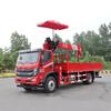 Grúa sobre Camión de 3 Secciones de una Sola Fila de 10 Toneladas Dongfeng Huashen, Grúa sobre Camión y Vehículo de Transporte, Ingeniería de Minas de Carbón, Asistencia de Dirección