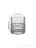 Copo de Whisky para Casa de Cristal Conjunto Copo de Vinho de Bar Vintage Copo de Cerveja Estilo Europeu Criativo Estilo Ins