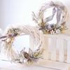 Anillo de Ratán Navideño Anillo Tejido de Ratán de Sauce Anillo de Sauce Artesanías Corona de Flores Boda Anillo de Ratán de Flores Eternas Decoraciones Floristería