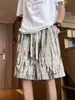 Nuevos Shorts Tie-Dye para Hombre 2026, Pantalones Deportivos Finos de Verano Estilo Americano para Exteriores, Shorts Casuales Holgados de Cinco Puntos para Hombre
