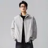 Chaqueta de Talla Grande de Marca Nueva Tendencia Primavera y Otoño 2026 Estilo Retro Americano Holgada Casual Versátil Cuello Solapa Abrigo para Hombre