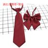 Broche de Corbata de Color Sólido Fácil de Atar Sin Nudo Uniforme Broche de Corbata de Uniforme Escolar Venta Directa de Fábrica En Stock