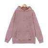 Moletom com capuz solto e aspecto desgastado vintage 400G, moletom moderno de marca transfronteiriça unissex oversized com lavagem especial