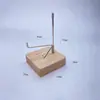 Productos de juego literario espécimen mineral de piedra en bruto de jade cristalino espécimen fósil de concha piedra extraña base de exhibición de madera maciza soporte de almacenamiento