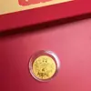 Adesivo de Celular Modelo Novo Ano do Cavalo Ouro Puro 999 com Base Adesiva, Contém 2mg de Ouro, Presente de Ano Novo, Direto da Fábrica