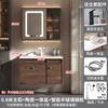 Fábrica directa de gabinetes de baño Yida Zhejiang color nogal oscuro gabinete para lavabo de baño al por mayor