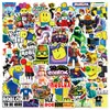 50 Pegatinas de Dibujos Animados Lindos de Roblox para Niños, Pegatinas Impermeables para Diarios y Botellas de Agua