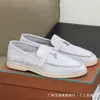 Original Y! Mocassins Lp Transfronteiriços para Mulheres 2026 Novo Estilo Planos Casuais Britânicos Confortáveis Slip-On Sapatos de Comércio Exterior Únicos para Mulheres