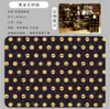 Papel Metalizado Cobre Brilhante Base Preta Rosto Sorridente de Amante Romântico Coração de Pêssego Impresso Dourado Presente de Aniversário Papel de Presente