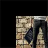 El mismo estilo de jeans blancos puros para hombre, elásticos, versión coreana, corte slim, corte recto, business casual, adecuados para hombres jóvenes y de mediana edad