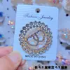 Broche de Mariposa Hueca con Diamantes AB Iridiscentes para Mujer, Pin de Mariposa de Diamantes Lujoso a Todo Color para Trajes y Abrigos, Broche Elegante y Lujoso