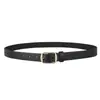 Venta caliente transfronteriza hebilla de pin de mujer cinturón de cuero cuerpo de cinturón de alta calidad cinturón para jeans cinturón de cintura moda femenina versátil negro simple