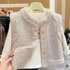 Nova Jaqueta de Outono Inverno para Meninas Roupas de Fora Infantil Colete Casual Bebê Quente Forrado com Lã Espessado Moda Tendência Roupa Infantil