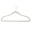 Shiyong Plástico Flocado Antiderrapante Cabide para Roupas Veludo Cabide de Veludo Exportação Transfronteiriça Amazon Cabide de Veludo