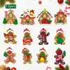 Exclusividad transfronteriza: Nuevas decoraciones navideñas de hombre de jengibre de PVC 2026, adornos para el árbol de Navidad y decoraciones para el ambiente festivo