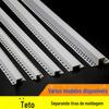 Tira Separadora de PVC em Forma de Ângulo Yin Yang Tira Protetora de Ângulo Yang Tira de Fechamento de Borda para Revestimento de Placa de Gesso Tira de Fechamento de Borda Tira em U