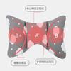 Cesta de cochecito de bebé almohada pequeña protección para el cuello algodón a prueba de golpes almohada mariposa para bebé almohada con forma de cabeza anti-desvío para recién nacido