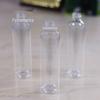 Garrafa cosmética pet transparente de 250ml, garrafa cosmética engarrafada, direta da fábrica