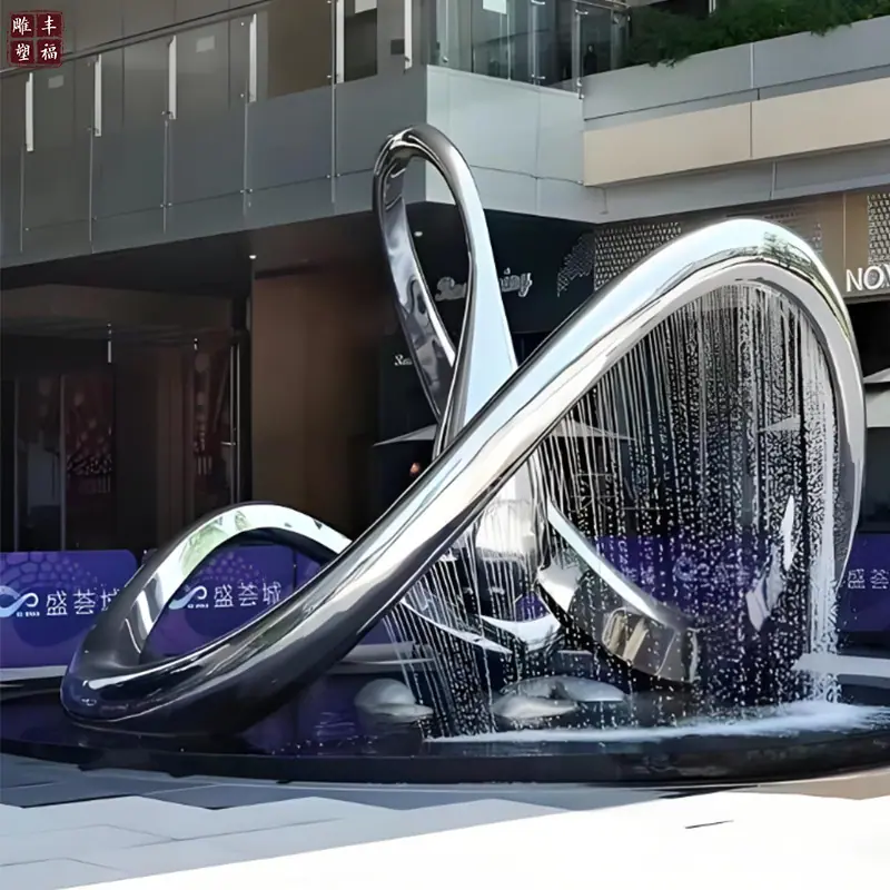 不锈钢喷泉水景定制4