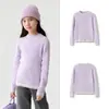 Ropa Infantil Balabala Suéter para Niños Suéter para Niños Otoño e Invierno Cuello Redondo Jersey Suéter con Bloques de Color Top de Punto para Niñas Moderno