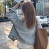 Popular de Internet Ins Estilo Europeo Algodón Lavado Chaqueta de Mezclilla Vintage para Mujer Primavera y Otoño Delgada Estilo Coreano Holgada Camisa de Manga Larga Corta