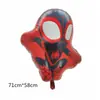 Balão do Homem-Aranha de Desenho Animado Decoração de Festa de Aniversário Tema Vingadores Balão de Filme de Alumínio para Crianças