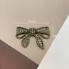 Accesorios de Joyería de Aleación con Lazo Barroco Oscuro Retro Diamante de Temperamento Zapatos Versátiles Accesorios para el Cabello con Flores Pinzas para el Cabello