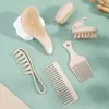 Material de Palha de Trigo Natural Multifuncional para Casa Viagem Portátil Massagem Anti-estático Saudável Proteção Ambiental Kit de Pentes