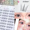 Pestañas Coreanas Cat 10 Filas Sin Pegamento y Extraíbles Transparentes Pequeñas Ballet Pestañas Postizas Naturales Racimos Individuales Segmentadas Persona Perezosa Fotogénica Cómico