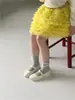 Wf1726 Novedad de Primavera Calcetines para Niños Bebé Gris Cuadros Algodón Peinado Calcetines Cortos Calcetines Estilo Princesa Venta al por Mayor